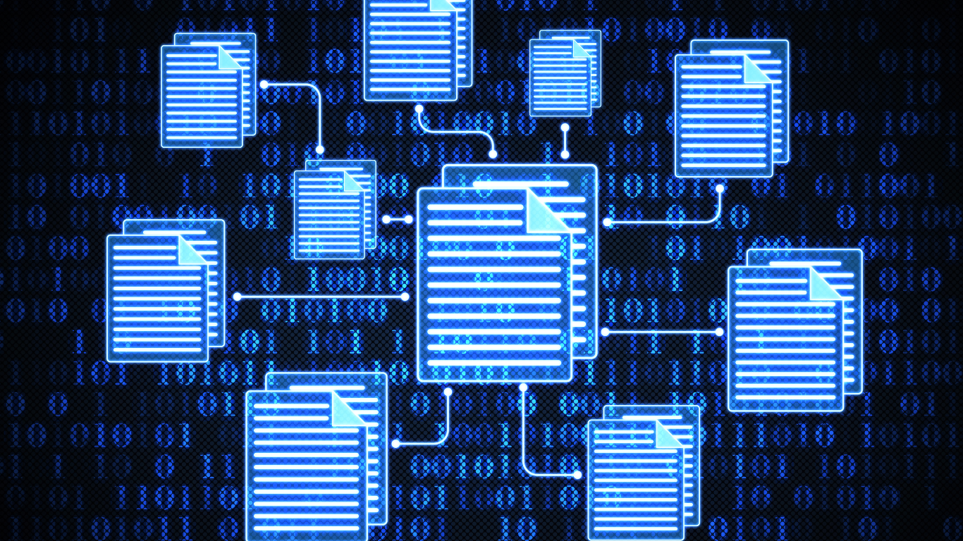 digital image representing interconnected files